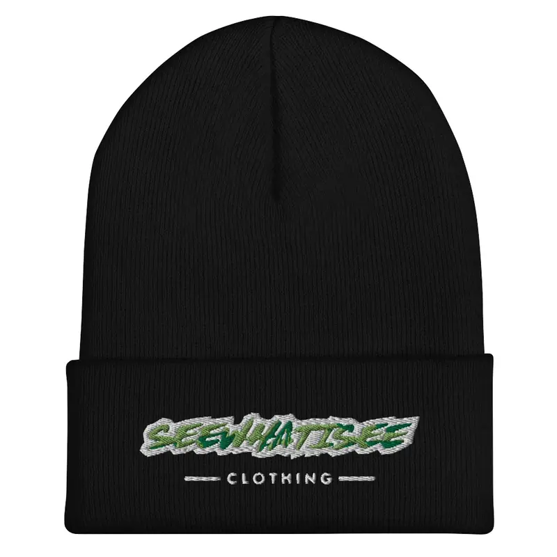 Seewhatisee Green Beanie Hat